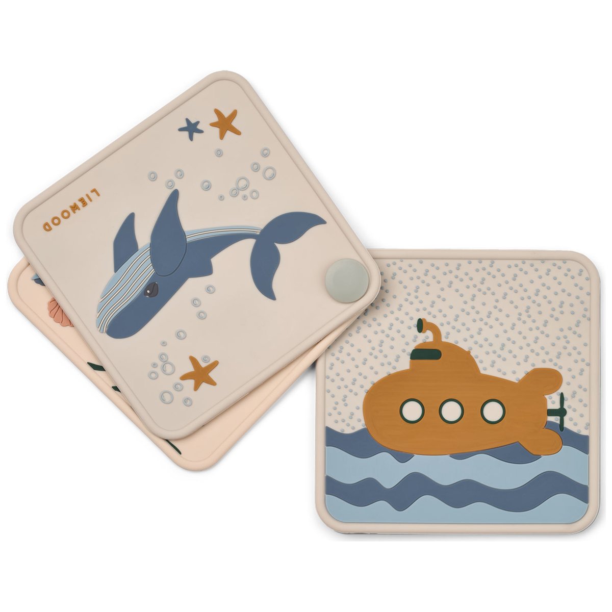 Livre bébé Tide beige, bleu, orange, LIEWOOD