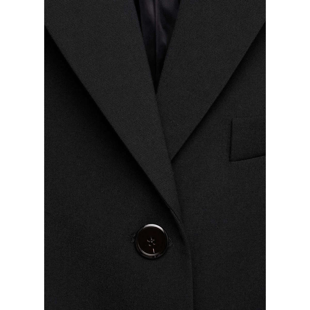 Veste cintrée laine noir, MANGO