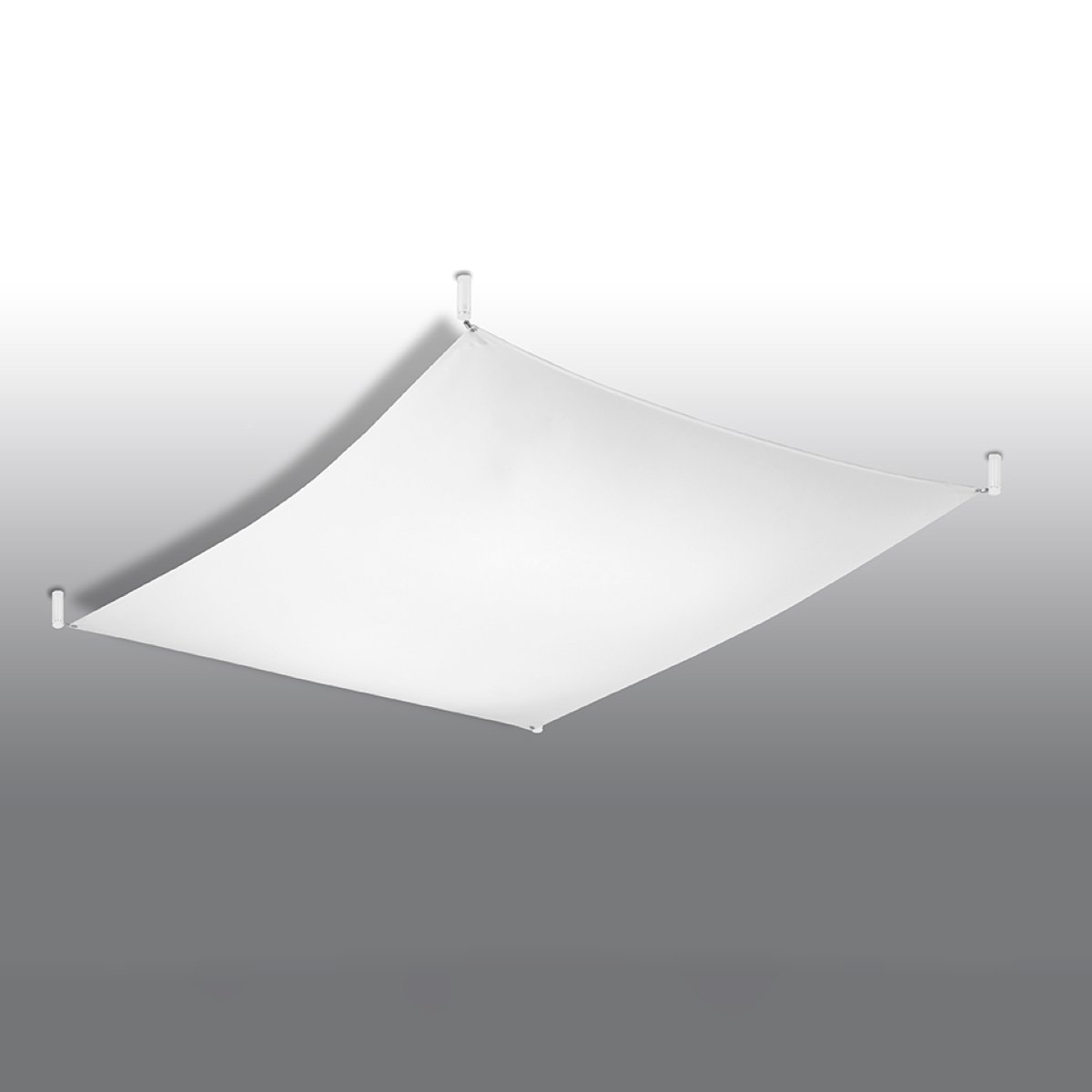 Plafonnier Tissu Blanc G13 3 Luna blanc, EDEN