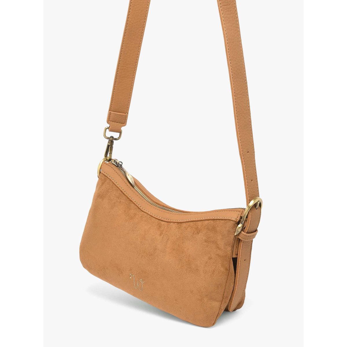 Sac bandoulière Ellebore camel, WOOMEN