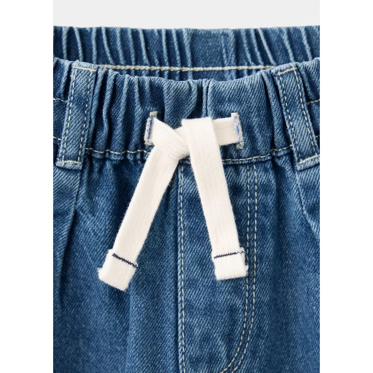 Jean comfy-fit écussons bleu moyen, MANGO BABY
