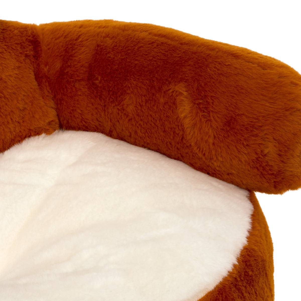 Fauteuil peluche pour enfant ZAFA orange, ATMOSPHERA FOR KIDS