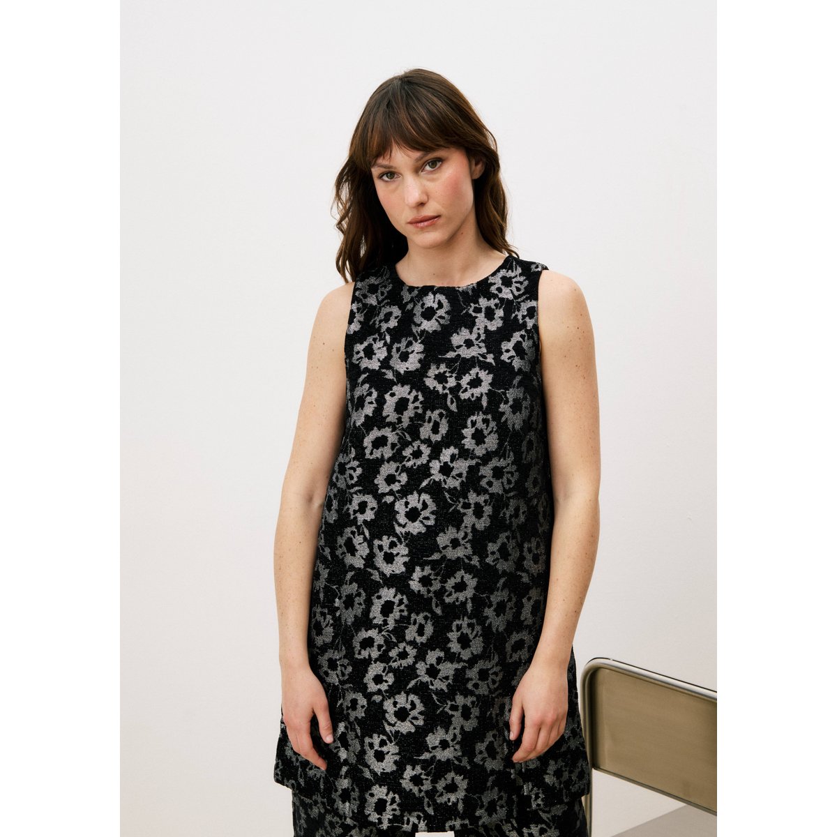 Robe en coton ALICIA noir, FRNCH