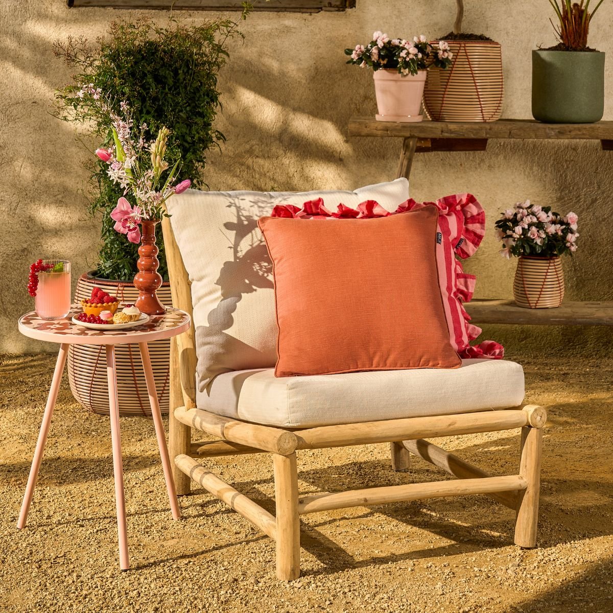 Coussin de jardin COMO terra, MICA DECORATIONS