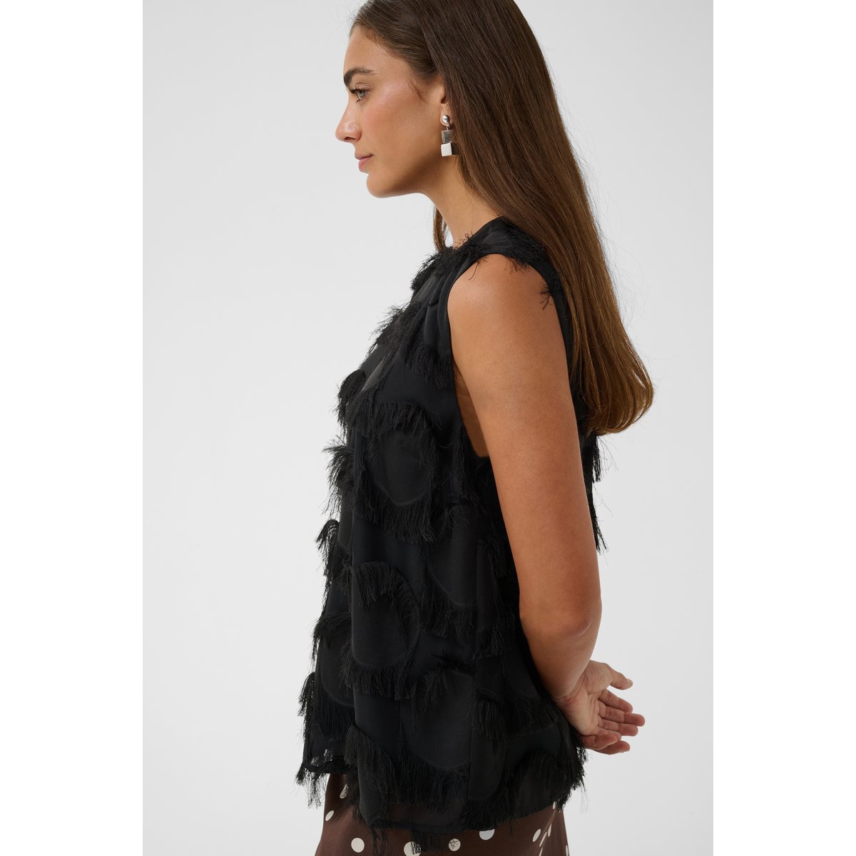 Blouse sans manches noir black, CULTURE