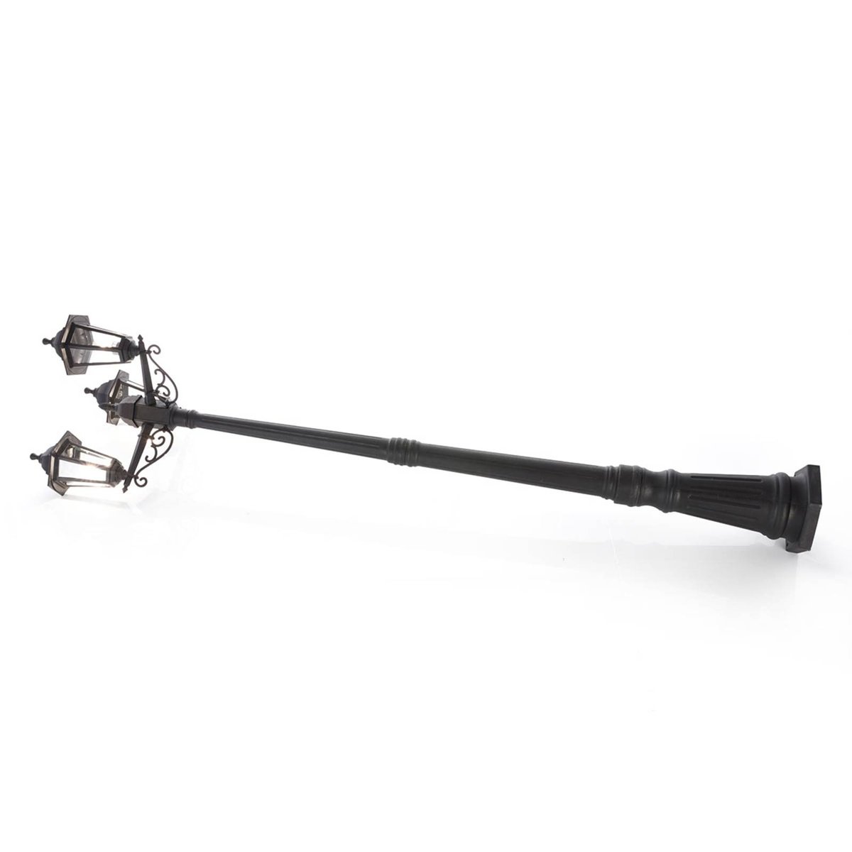 Lampadaire extérieur  antique, Nane noir (ral 9005), LINDBY