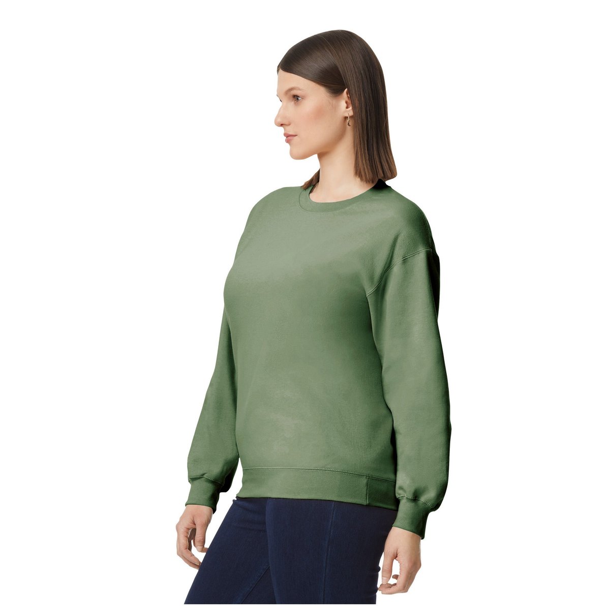 Sweat SOFTSTYLE vert militaire, GILDAN