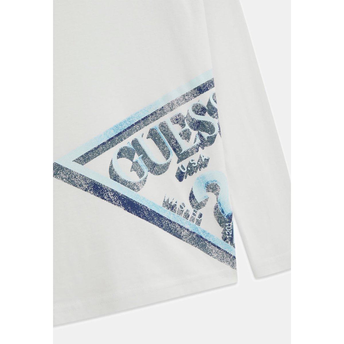 T-Shirt Avec Logo Imprimé blanc, GUESS KIDS