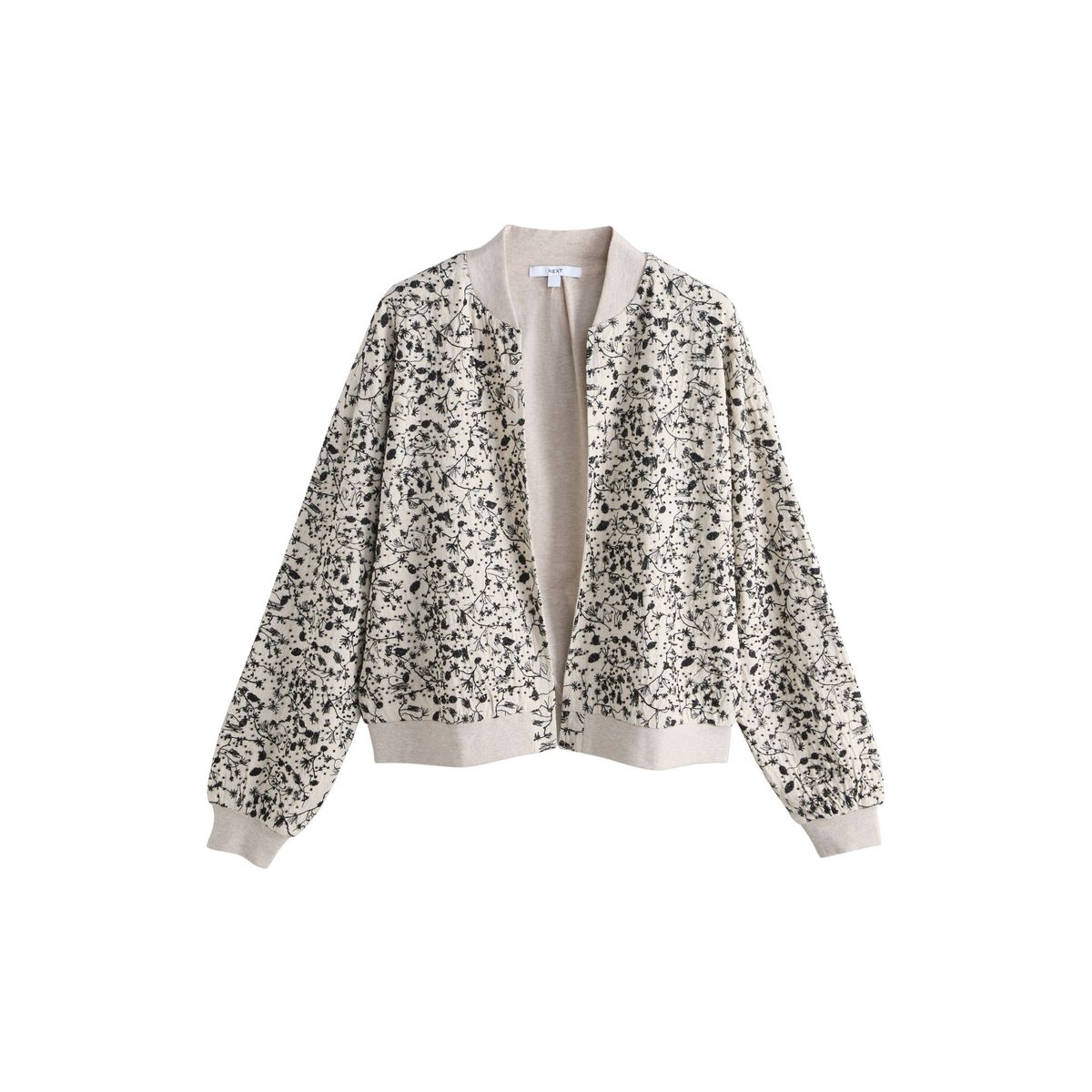Blouson aviateur orné de perles monochrome, NEXT