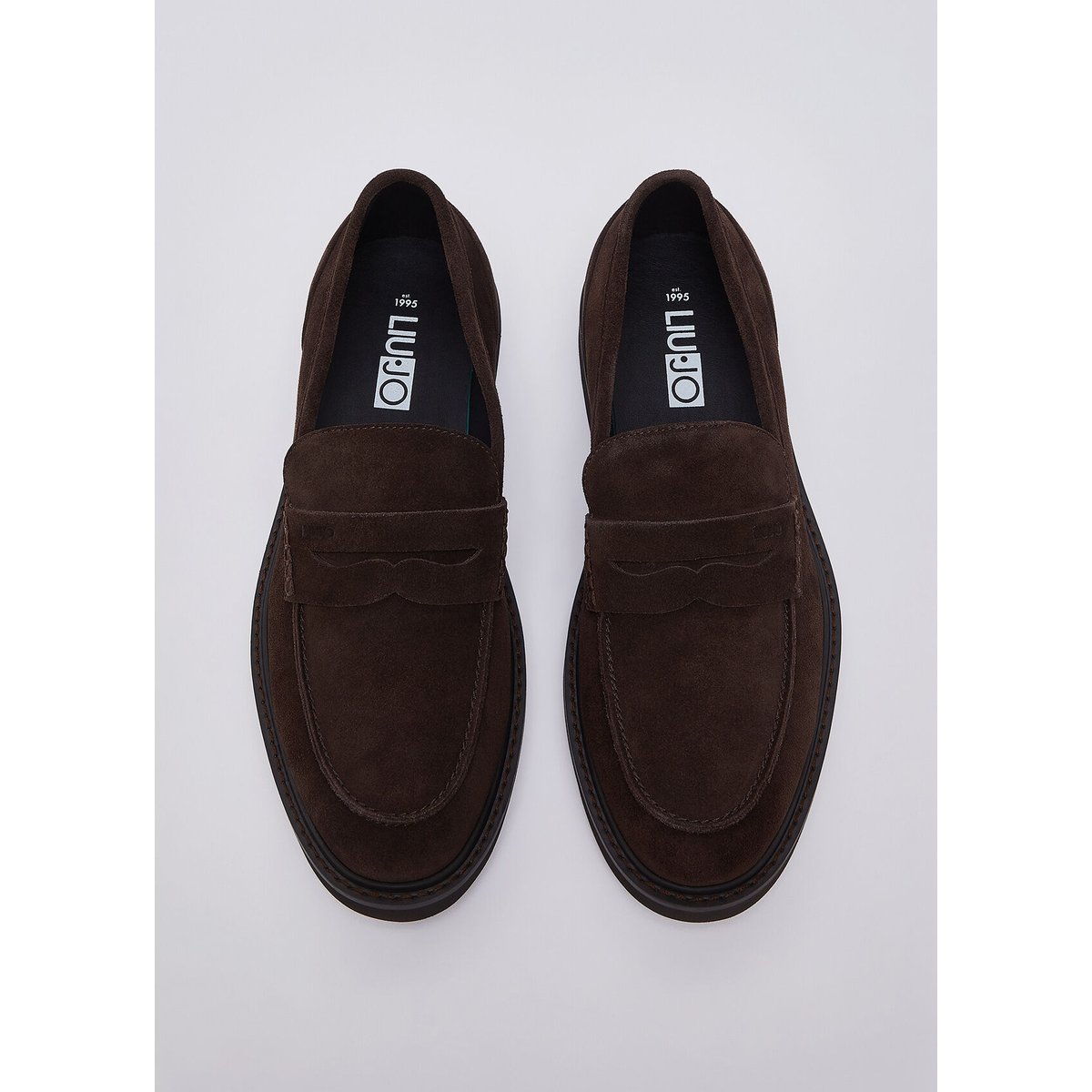 Mocassins homme en daim marron, LIU JO