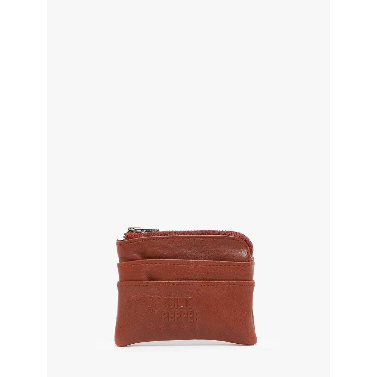 Porte-monnaie Cow cuir tan, BASILIC PEPPER