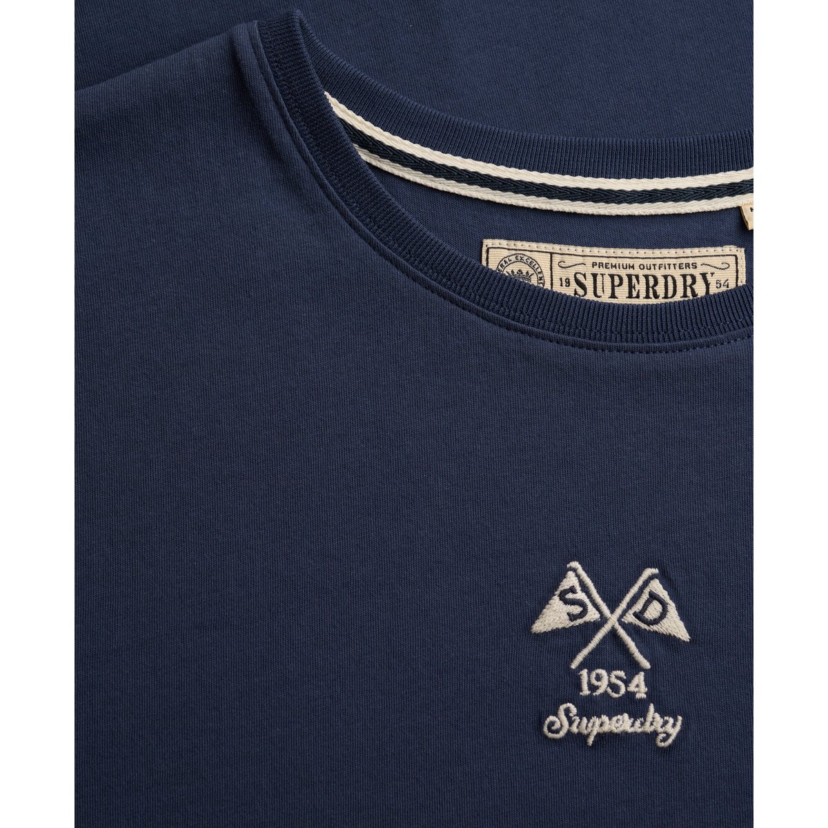 T-shirt Nautical Motif Heritage Coupe Ajustée bleu marine standard, SUPERDRY