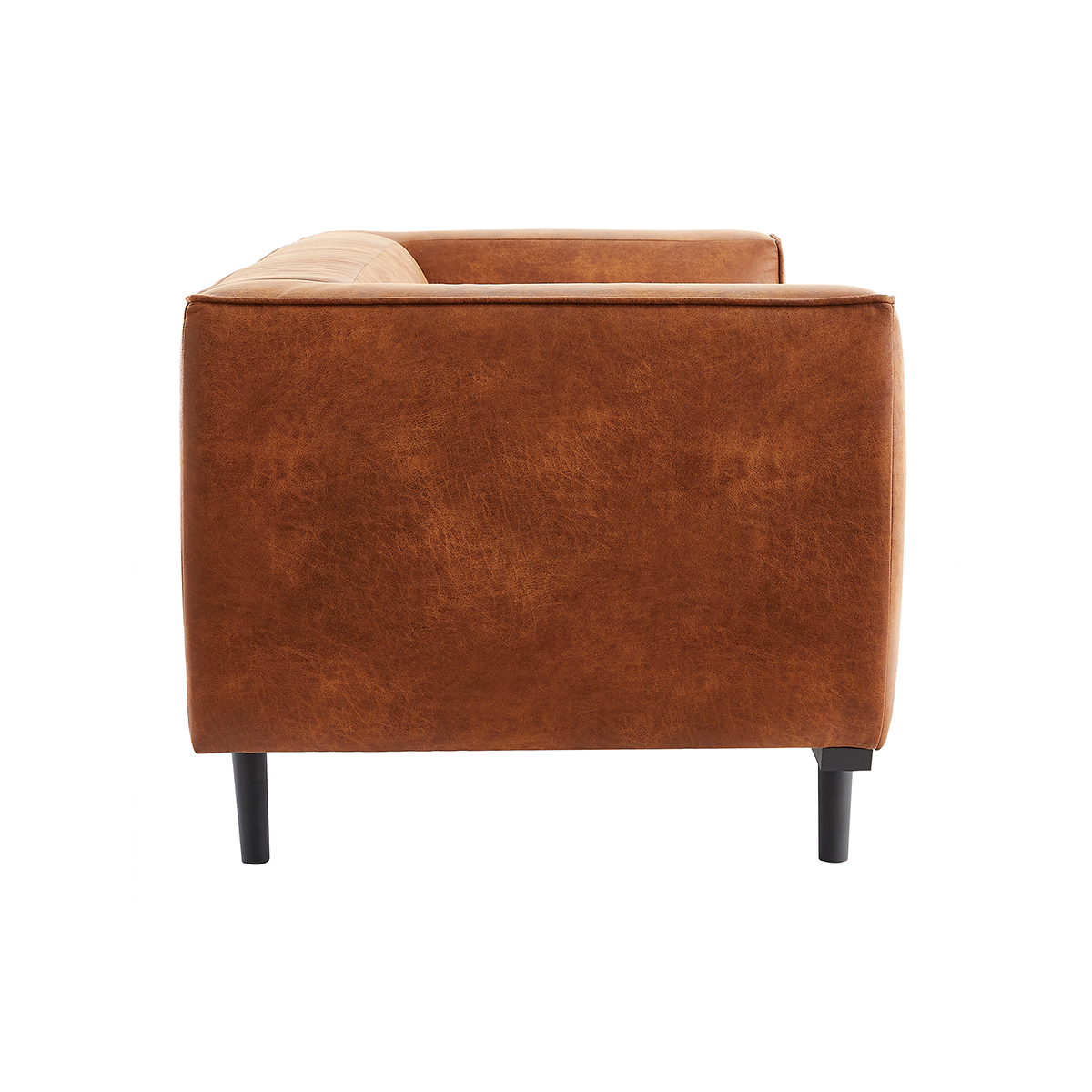 Canapé scandinave 2-3 places MORRIS marron, MILIBOO