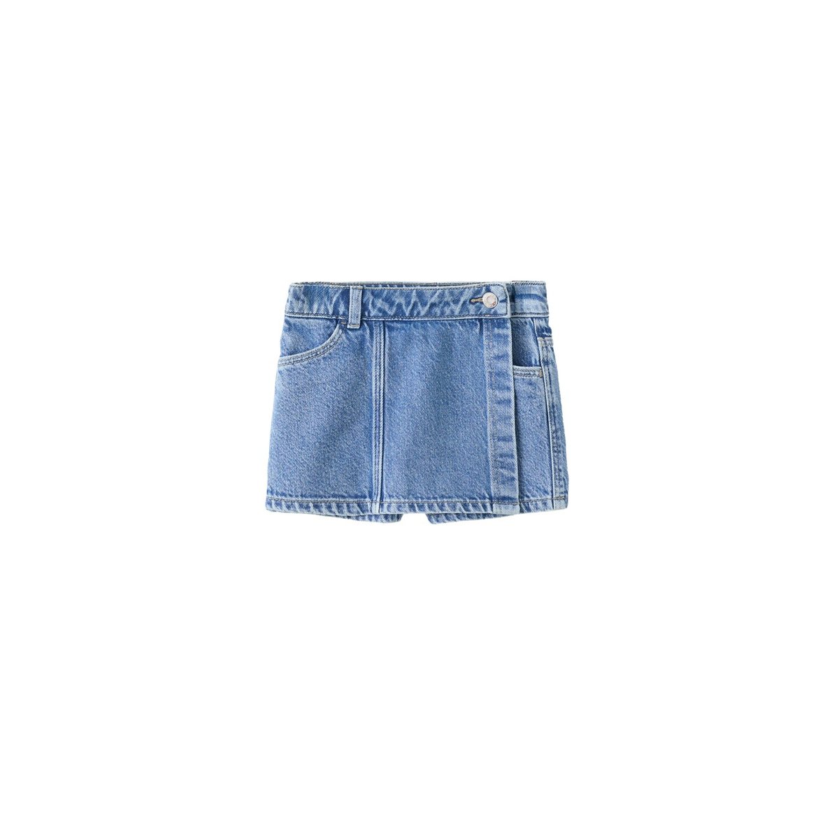 Jupe-culotte denim bleu moyen, MANGO BABY
