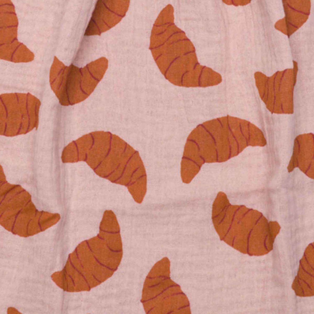 Serviette élastiquée en double gaze bisque, toffee, BB & CO