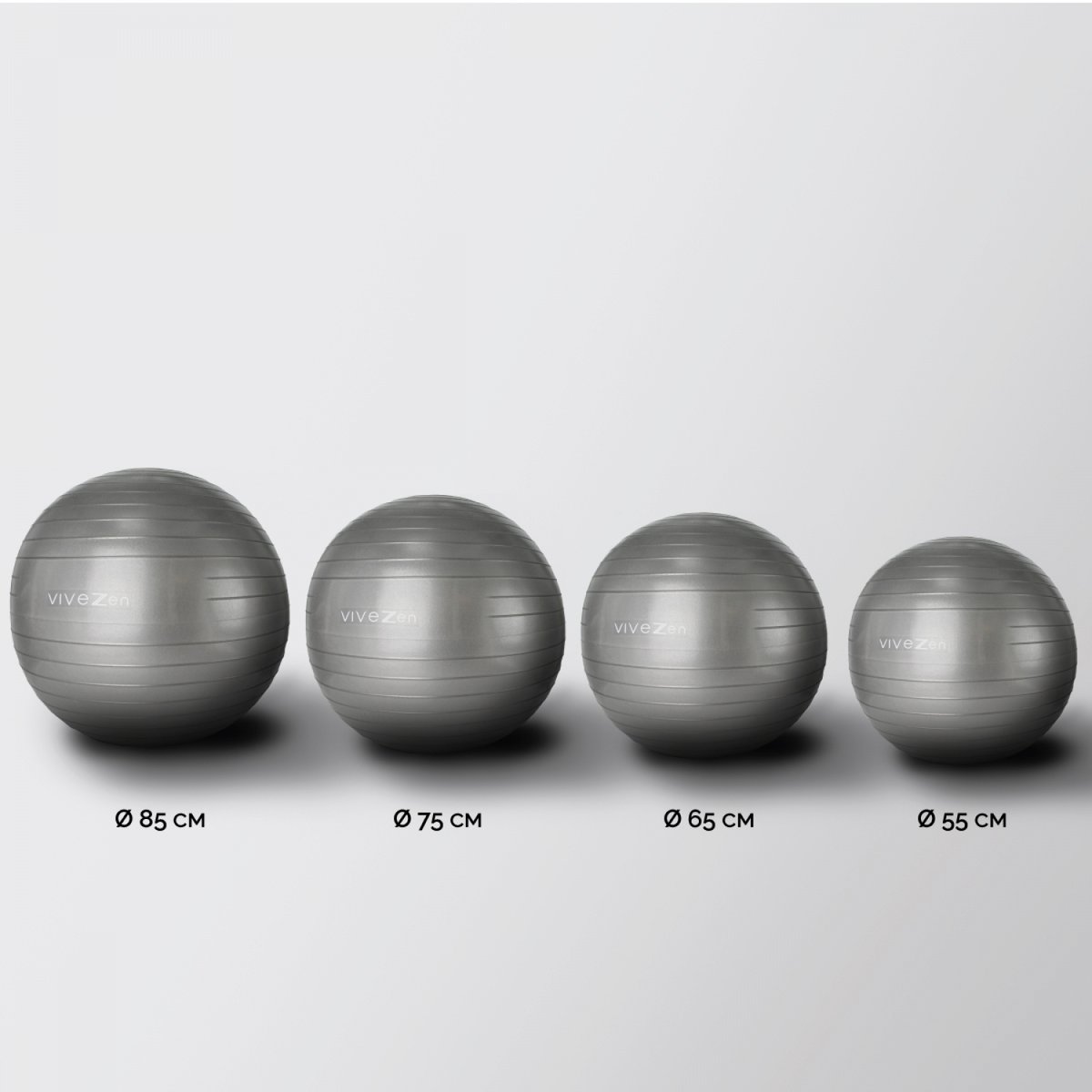 Ballon de yoga gris, VIVEZEN