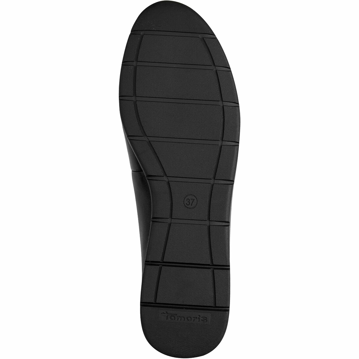 Ballerines en cuir noir, TAMARIS