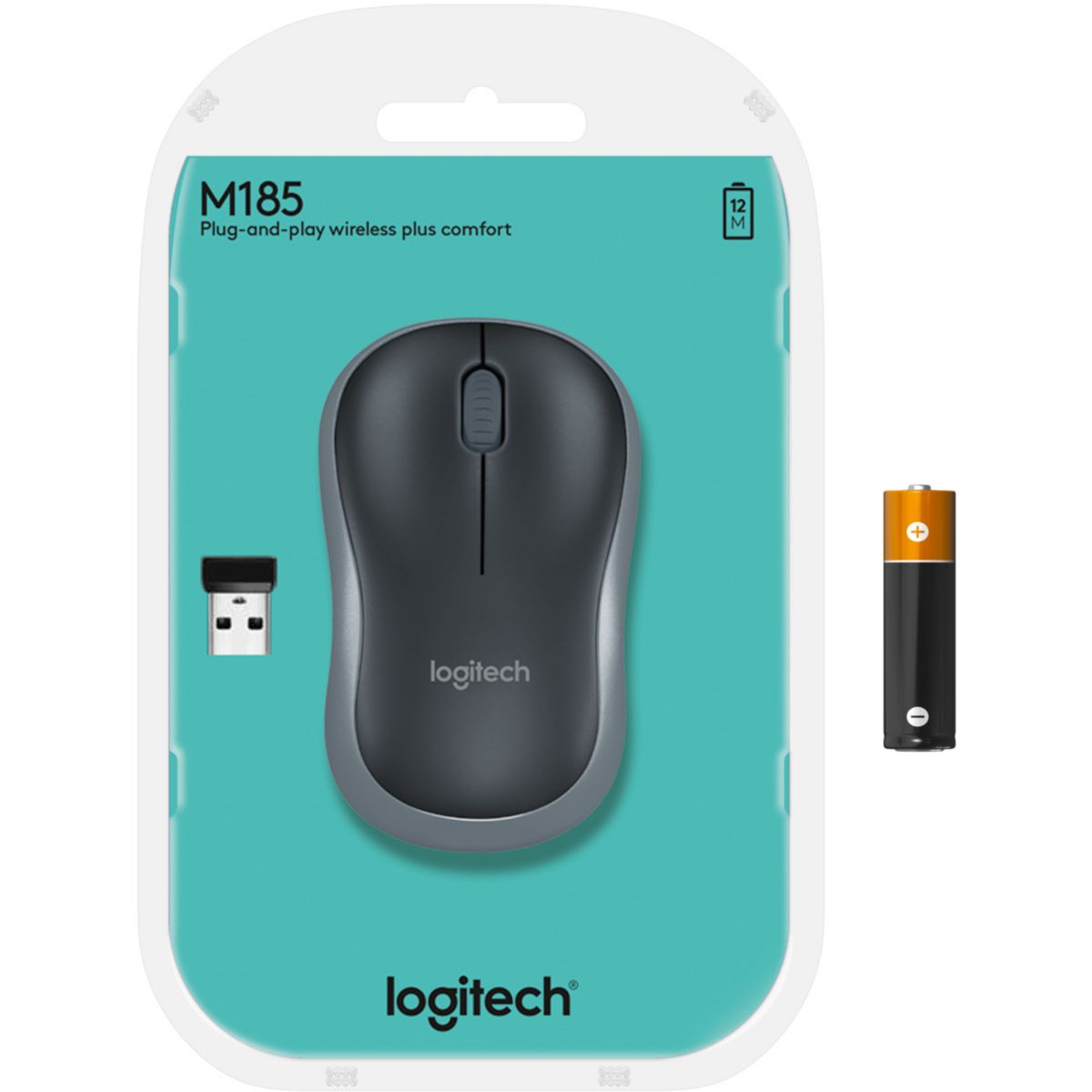 Souris sans fil M185 Swift Grey gris, LOGITECH