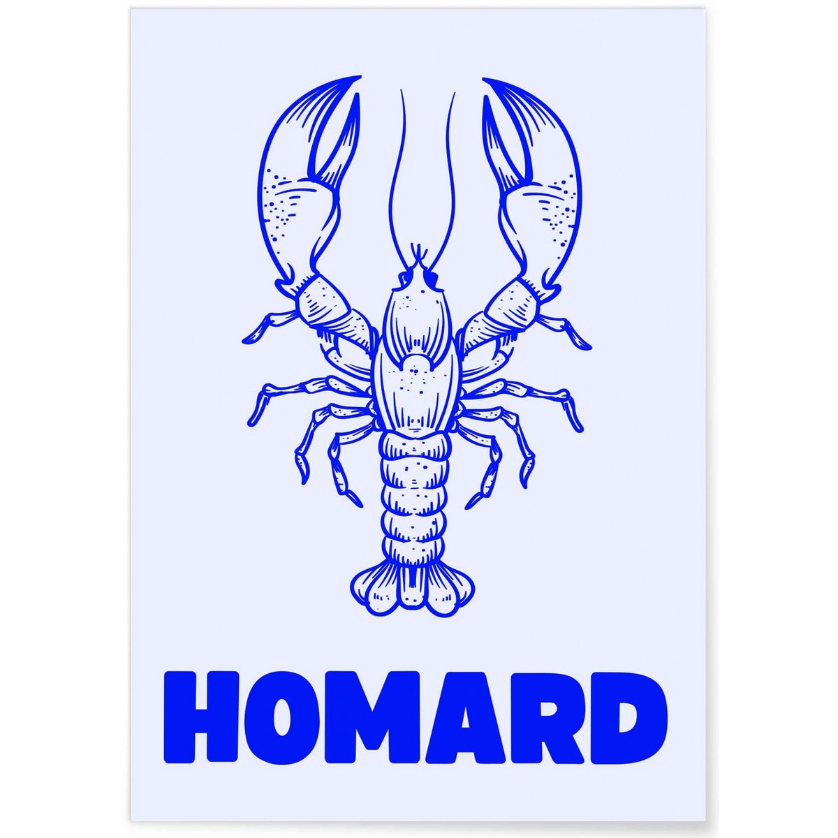 Affiche Homard blanc, L'AFFICHERIE