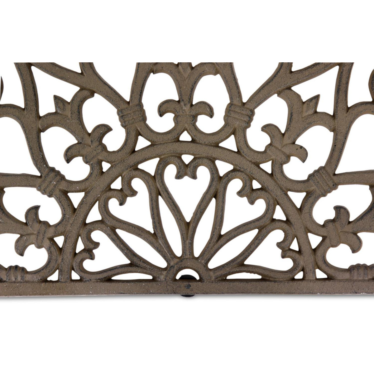 Paillasson demi lune fonte marron, DECORATION D’AUTREFOIS