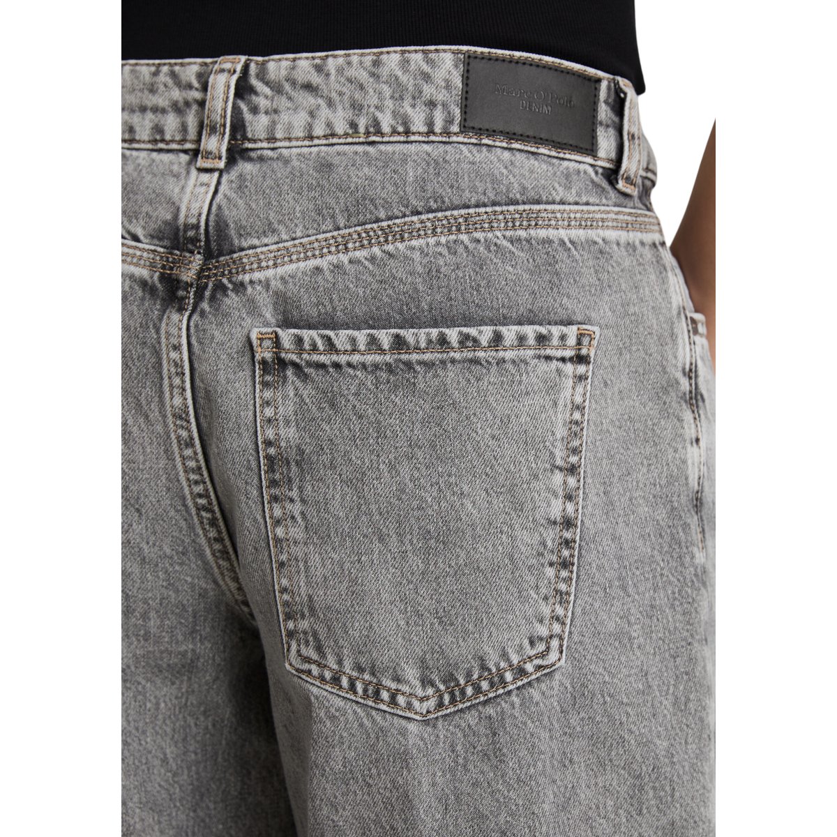 Jeans modèle Tomke wide en pur coton bio gris, MARC O’POLO DENIM