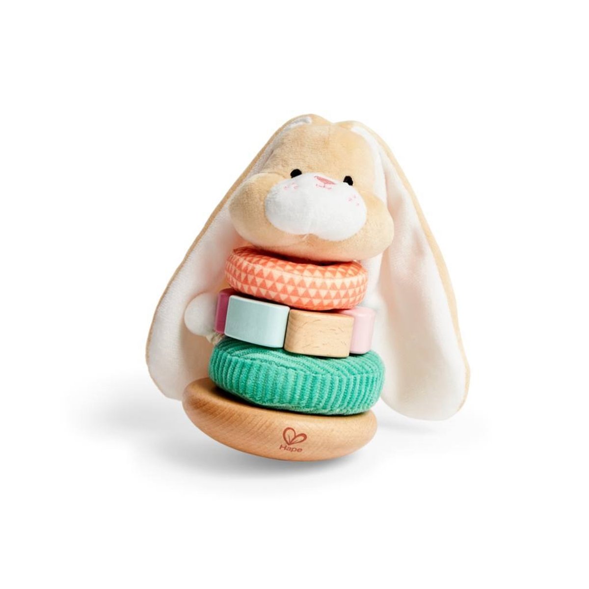 Lapin à empiler beige, HAPE TOYS