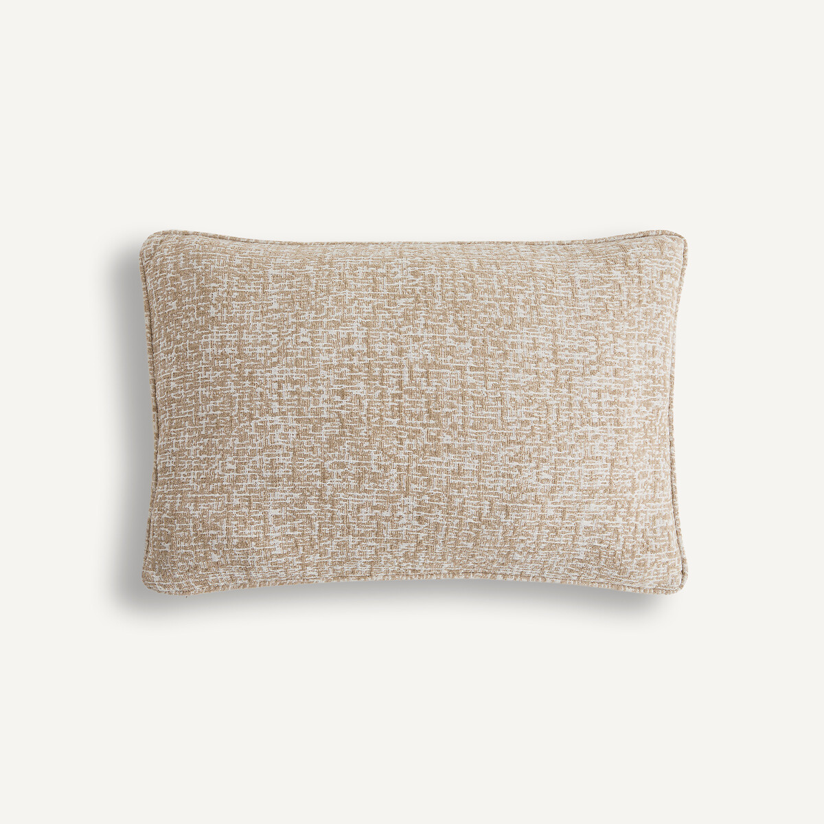 Housse de coussin en jacquard, AGOSTINA ecru/beige, AM.PM