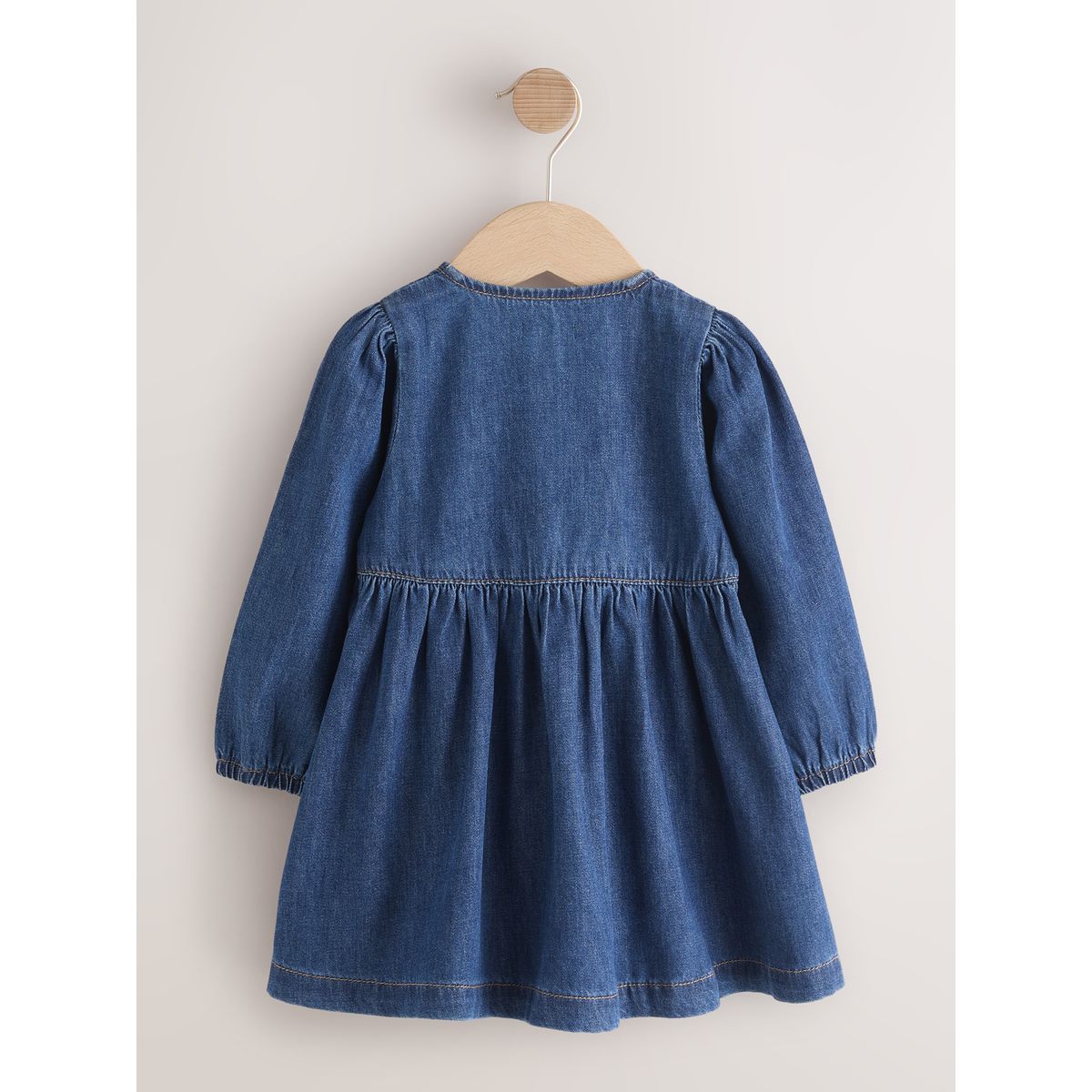Robe en denim à manches longues jena bleu, NEXT