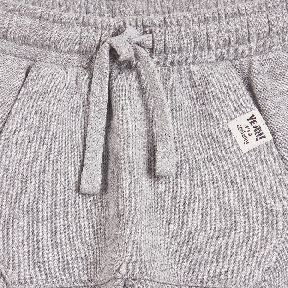 Lot de 3 pantalons de jogging en molleton gris + marron, LA REDOUTE COLLECTIONS