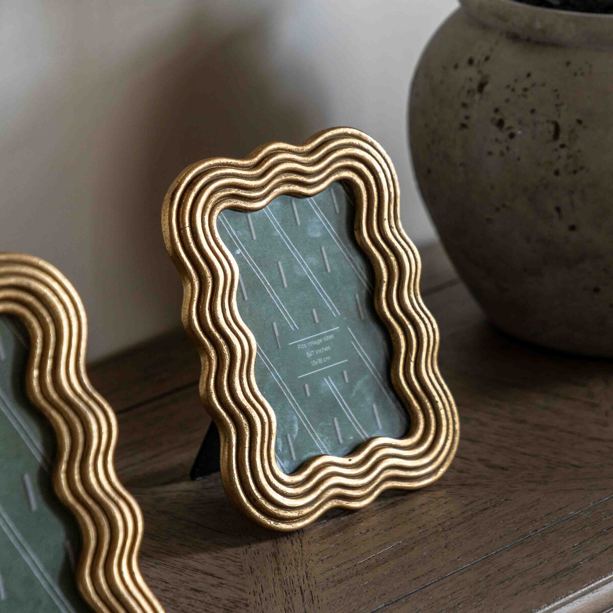 4x6" Padula Wave Photoframe gold-coloured, ÉDITÉ