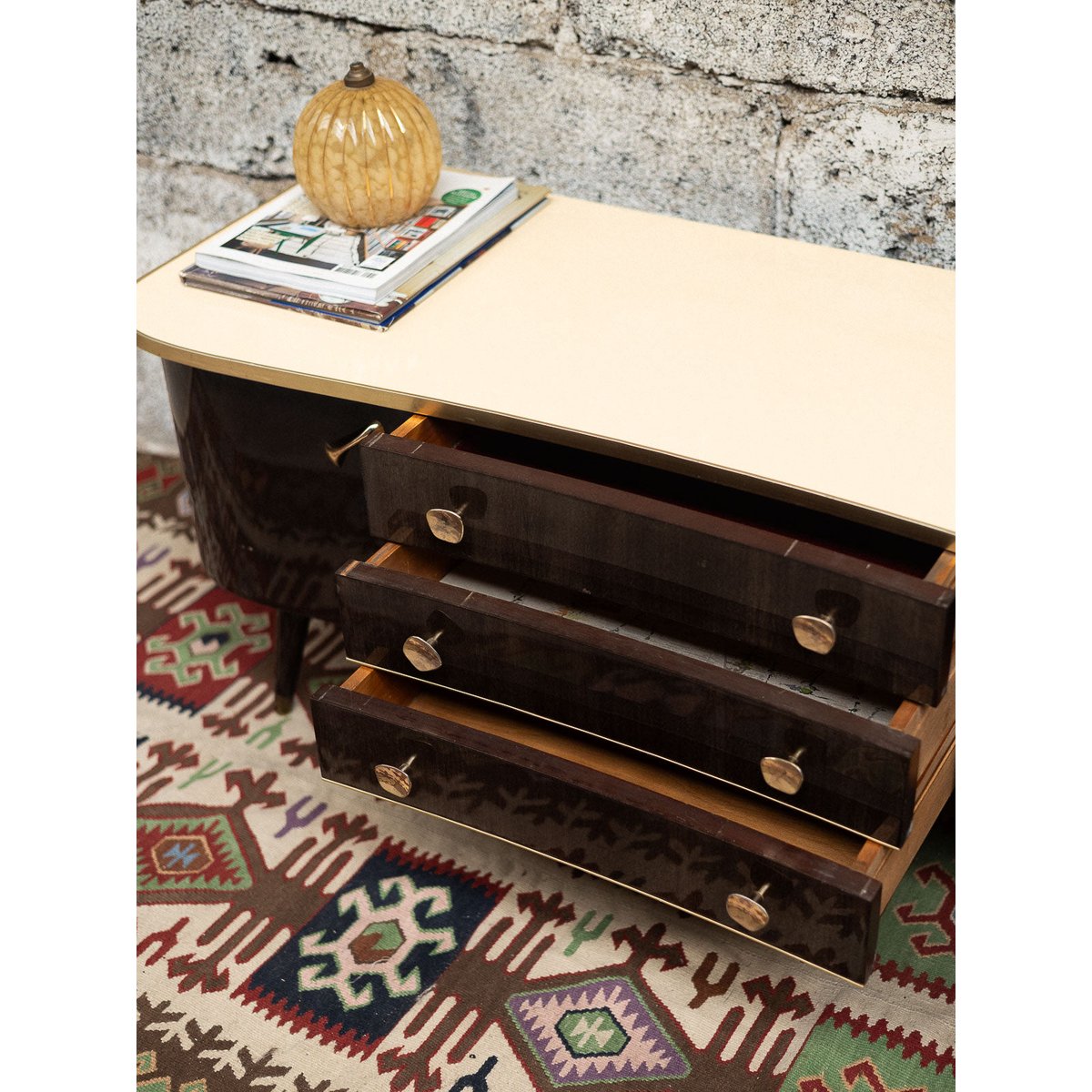 Enfilade vintage Margaret N°493 - Bon état bois foncé, DEBONGOUT