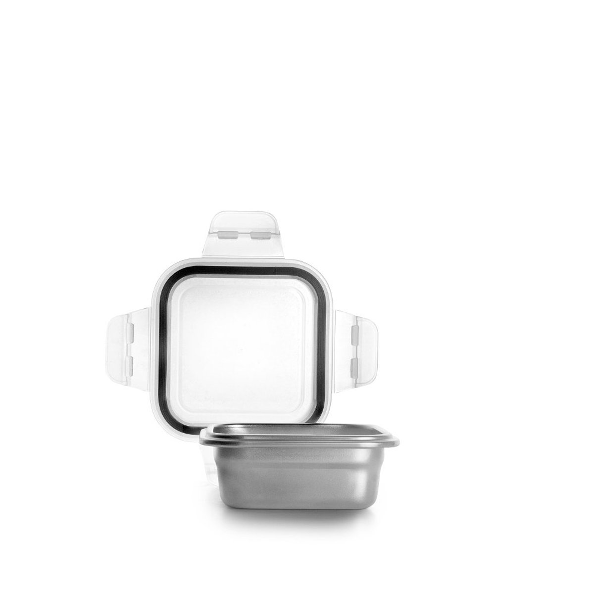 Boîte en inox carré Keepklin 300 ml argent / métallique, IBILI