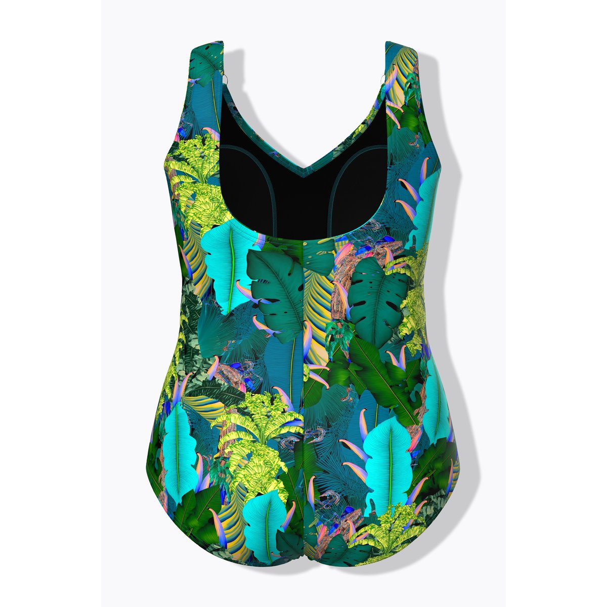 Maillot de bain avec fronces et vert turquoise, ULLA POPKEN