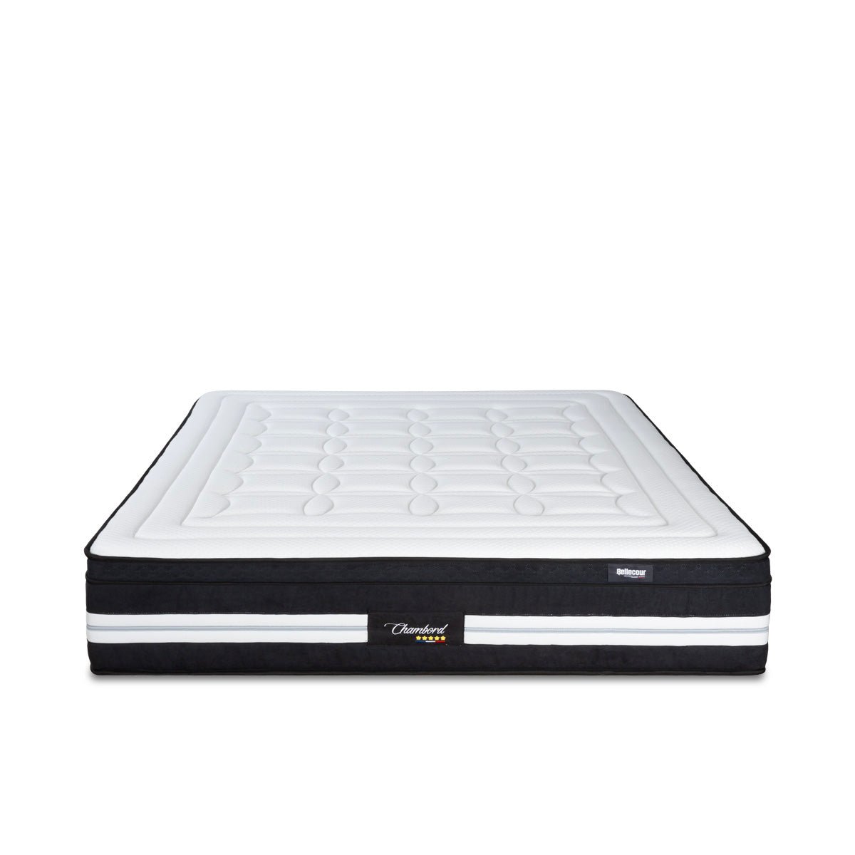 Matelas Hybride 32 cm CHAMBORD - 180x200 cm blanc, BELLECOUR