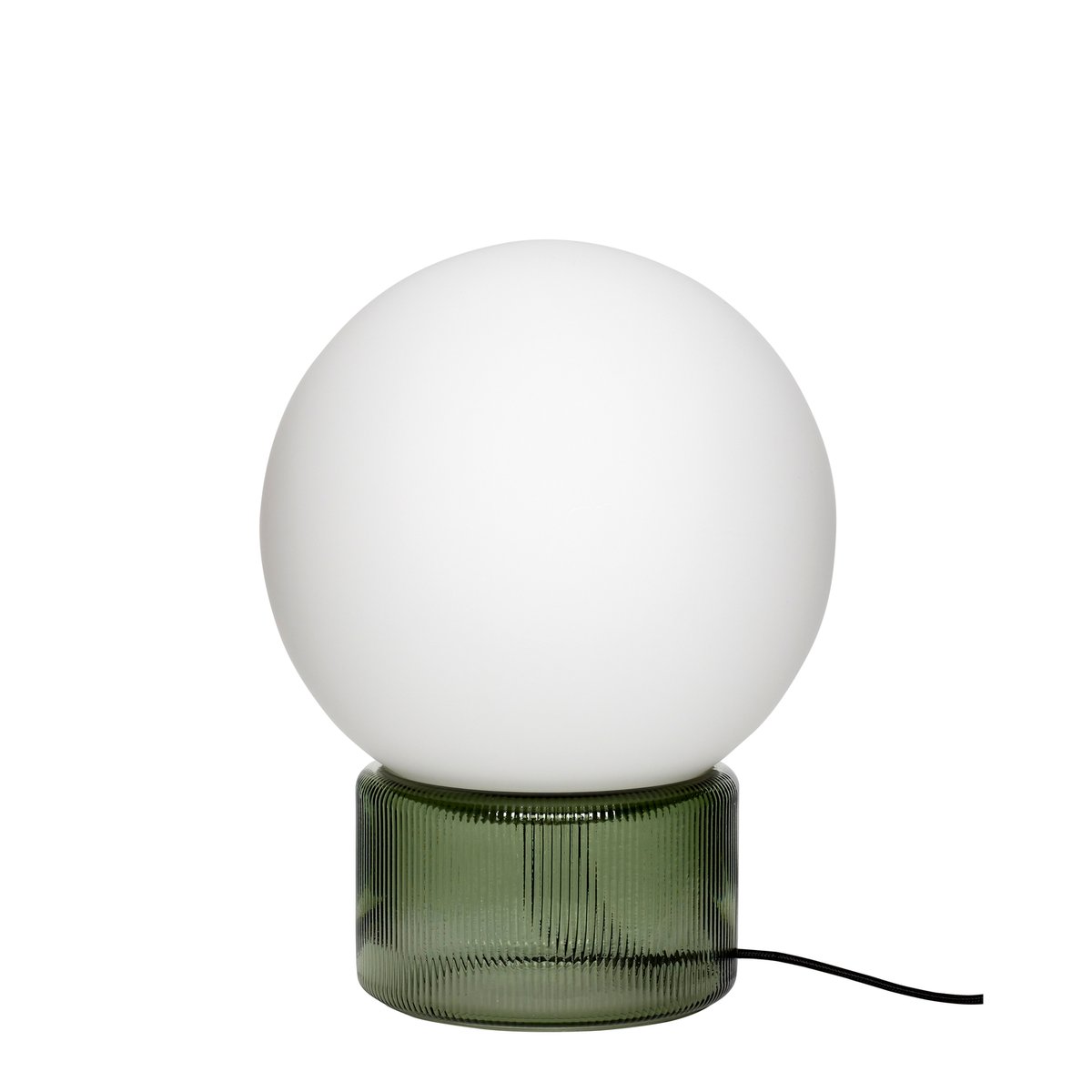 Lampe de table en verre SPHERE vert, HUBSCH
