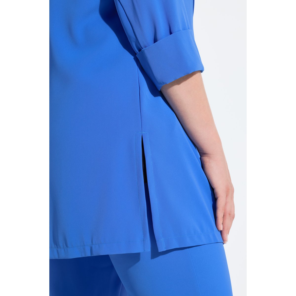 Blazer col à revers. Fermeture 1 bouton et bleu paon, ULLA POPKEN