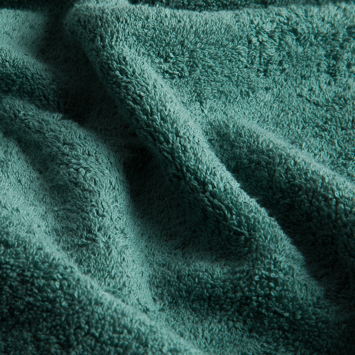 Serviette éponge en coton Égyptien 600g/m2, Kheops eucalyptus, LA REDOUTE INTERIEURS