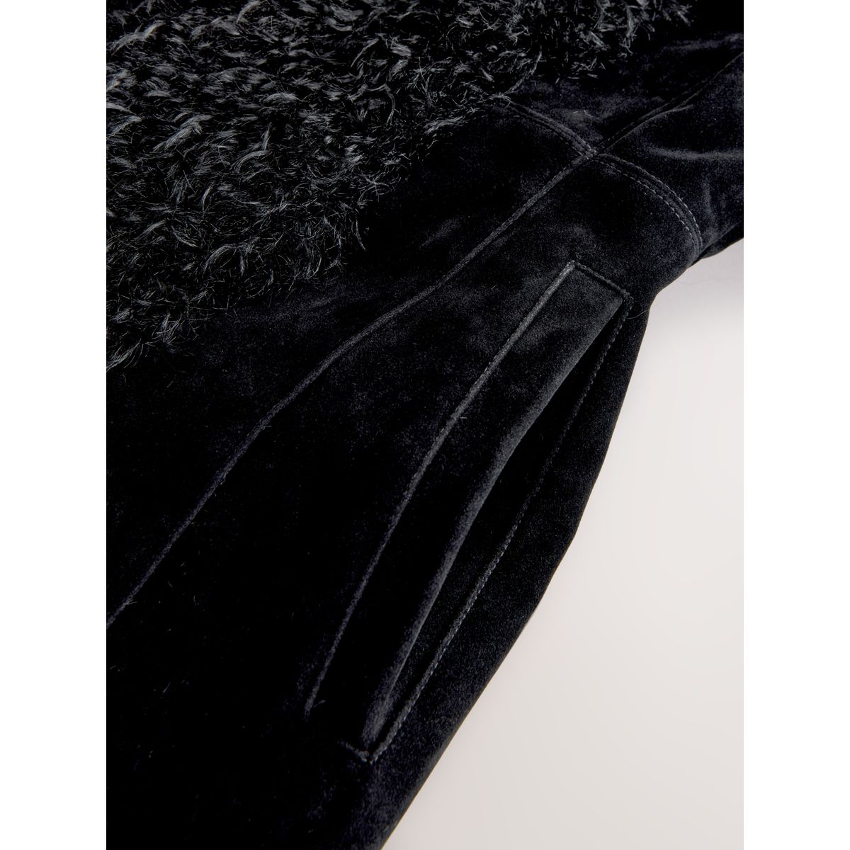Veste doublée de imitation fourrure penny lane noir, NEXT