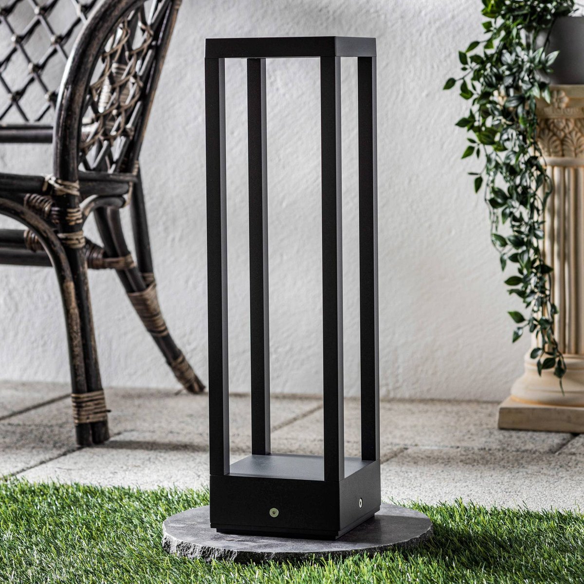 Luminaire extérieur en aluminium moderneLED anthracite, LUCANDE