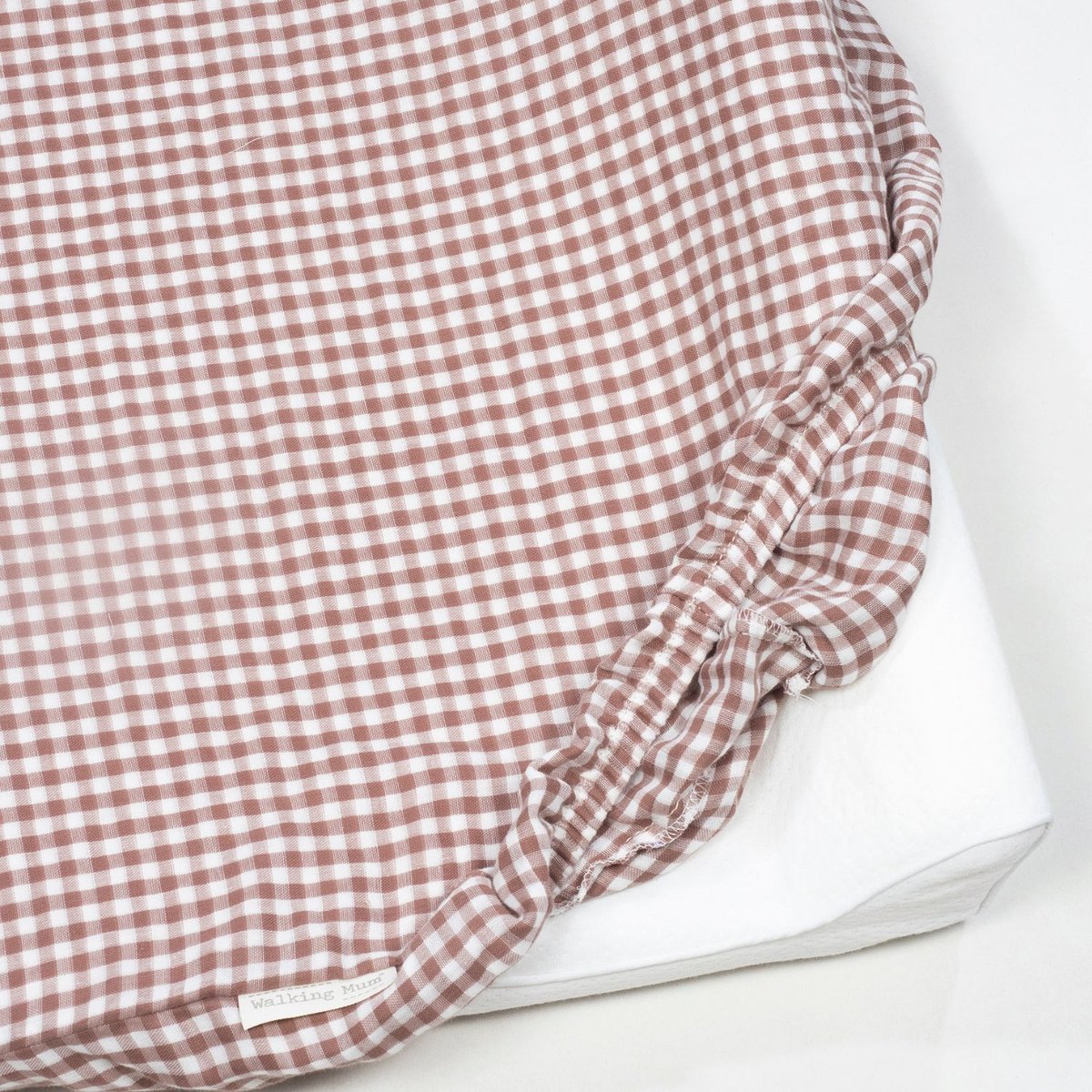 Matelas à langer avec housse marron, WALKING MUM