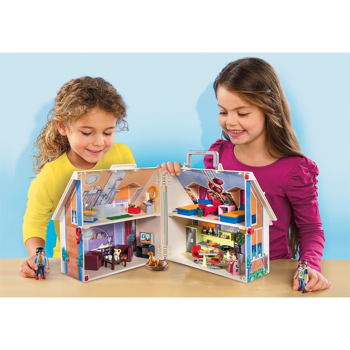Dollhouse Maison transportable multicolore, PLAYMOBIL