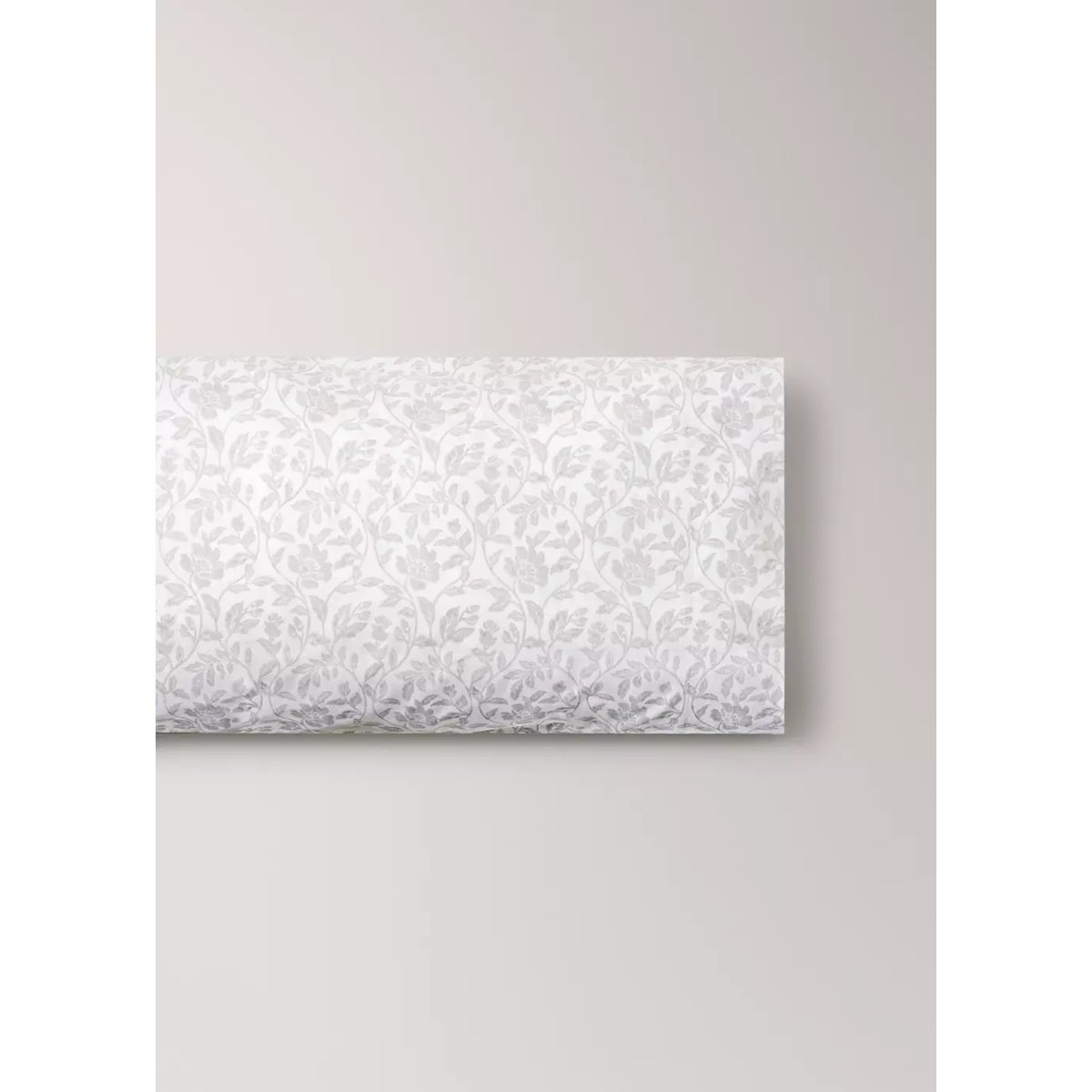 Taie d’oreiller en imprimé fleuri 45x110 cm écru, MANGO HOME