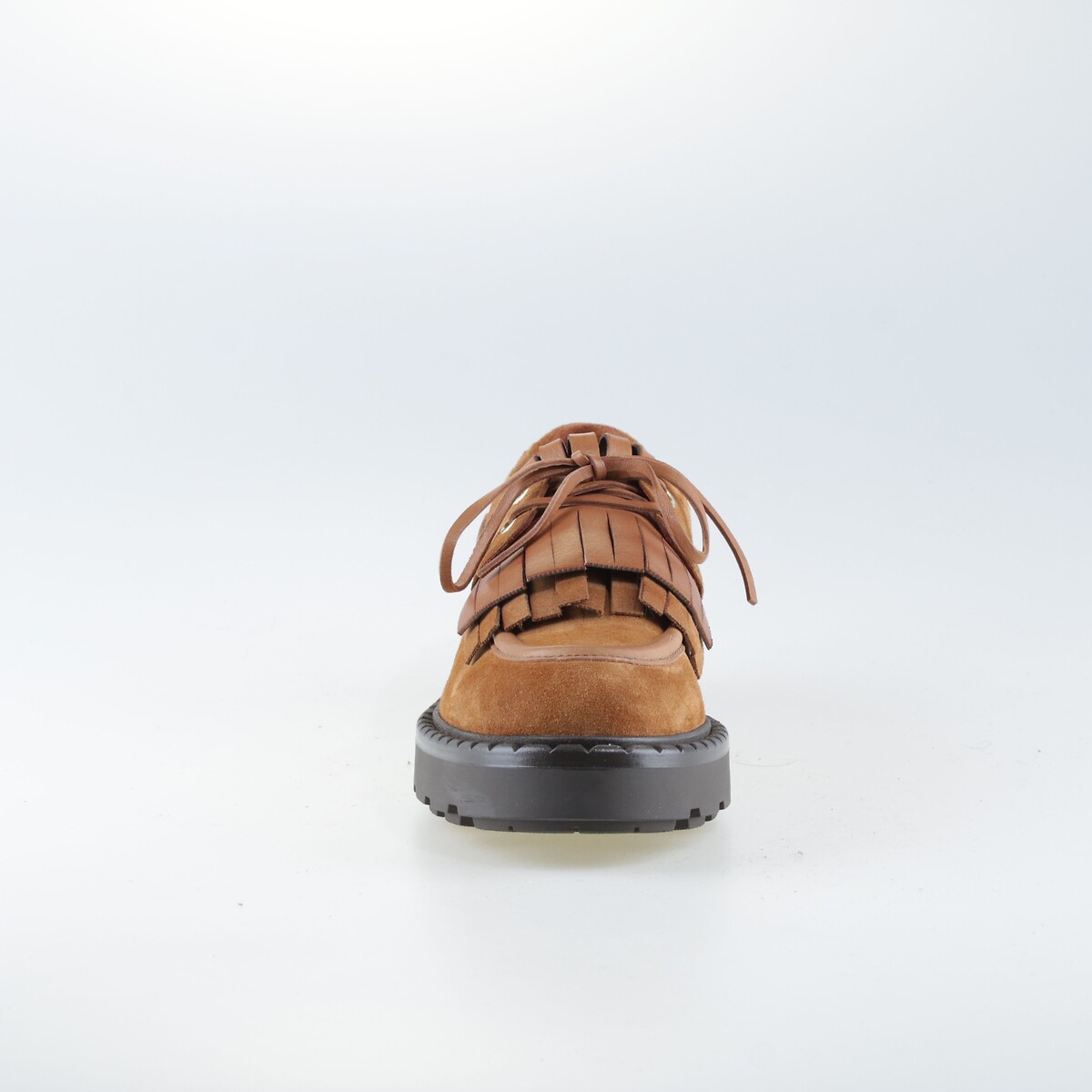 Derby bateau in pelle scamosciata cammello, MJUS