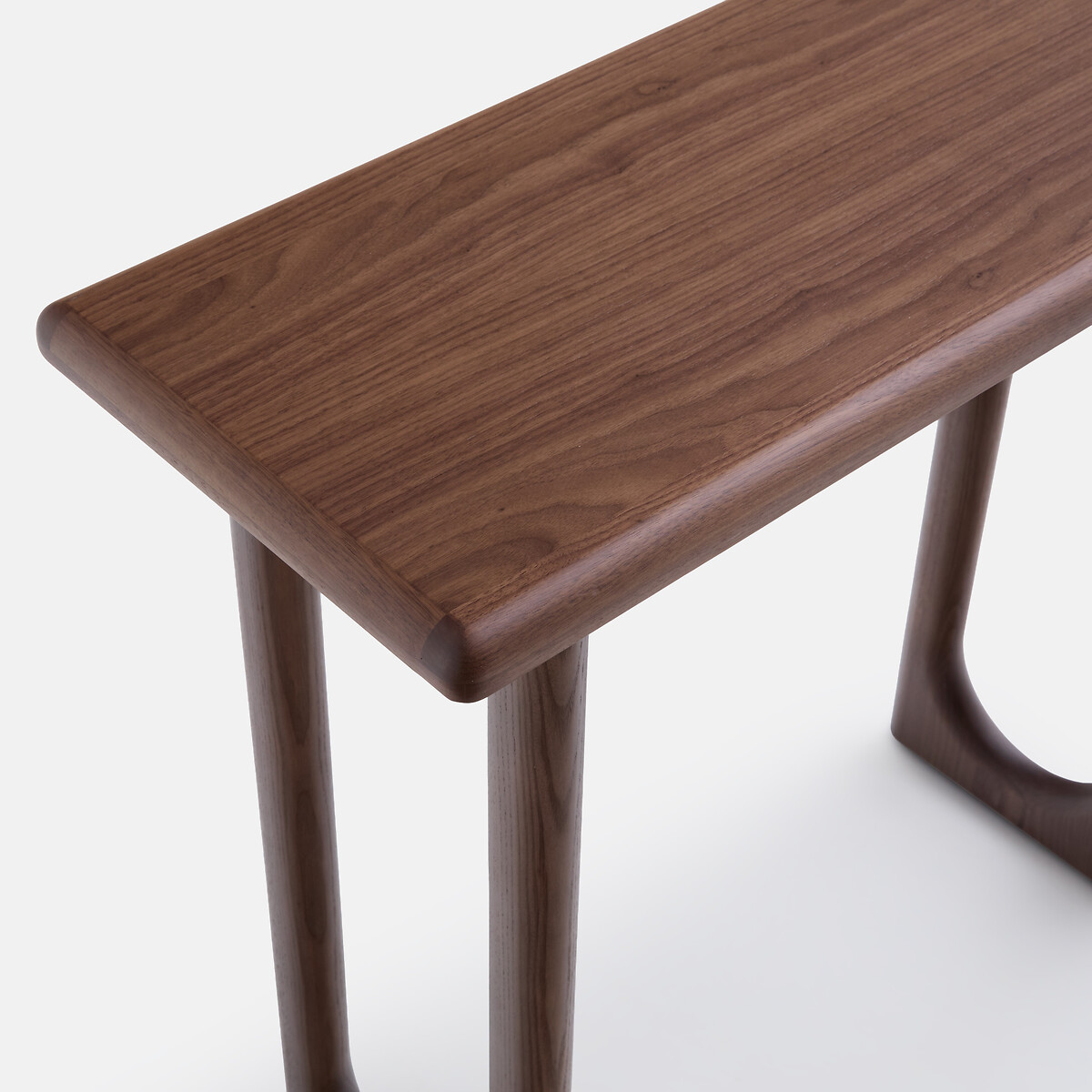 Konsole, Nussbaum massiv und furniert, Esche massiv, Breite 80 cm, DOUVE nussholz, LA REDOUTE INTERIEURS