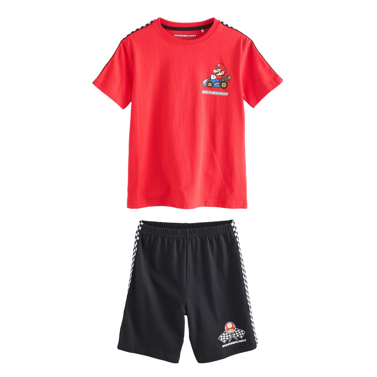 Pyjama short 100 % coton, lot de 2 mario kart bleu/rouge, NEXT