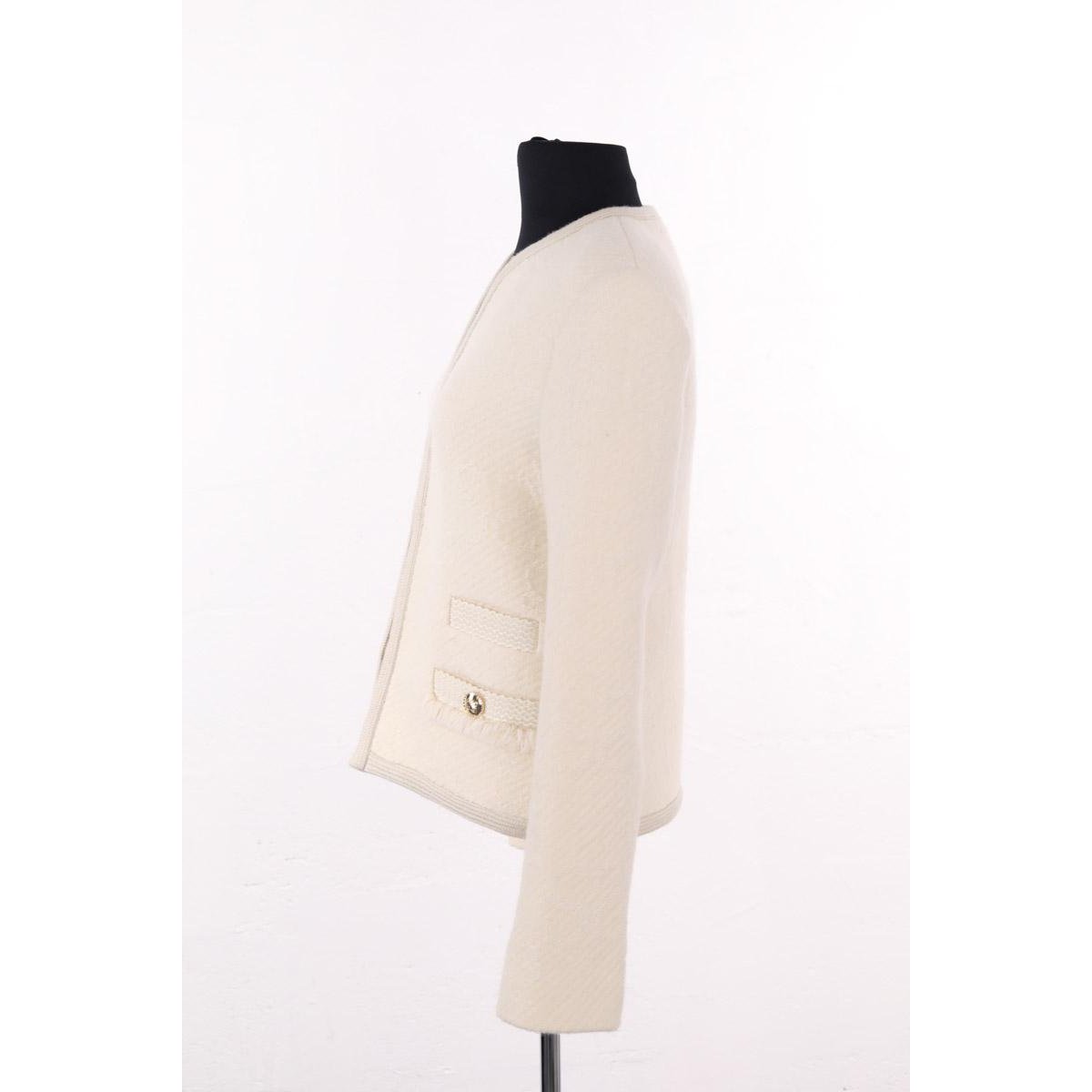 Veste - Très Bon État ecru, SANDRO