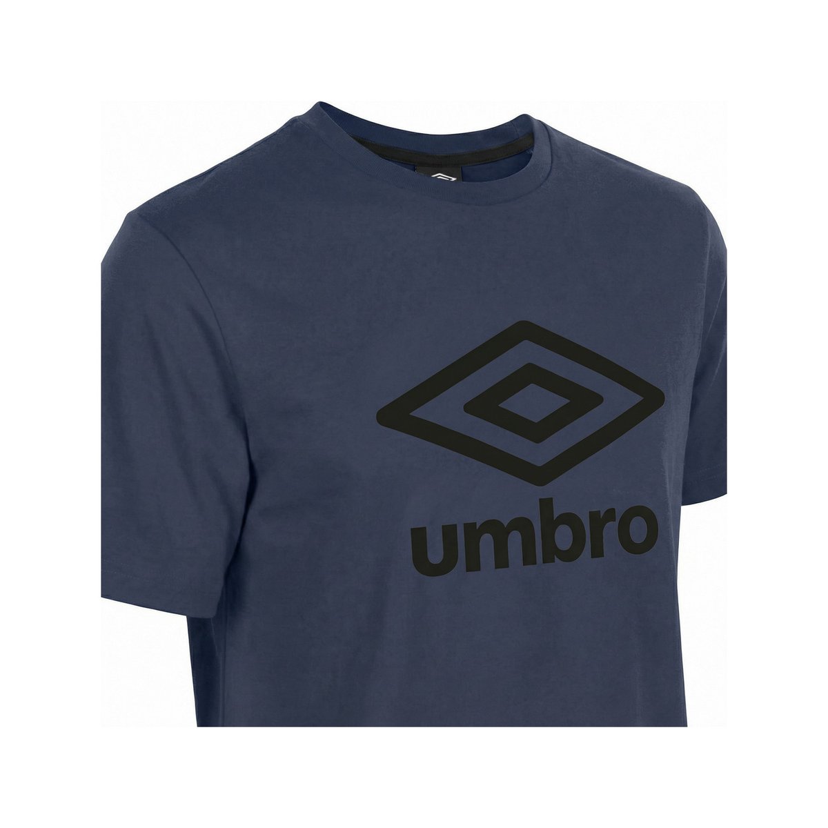 T-shirt gris junior col rond bleu marine/noir, UMBRO