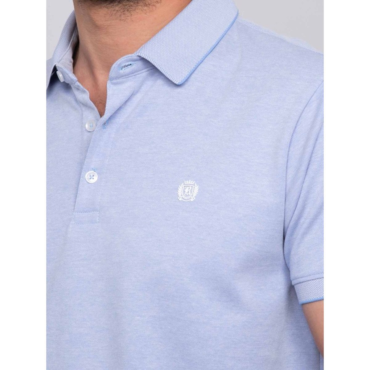 Polo Manches Courtes Uni Polokai bleu, RITCHIE