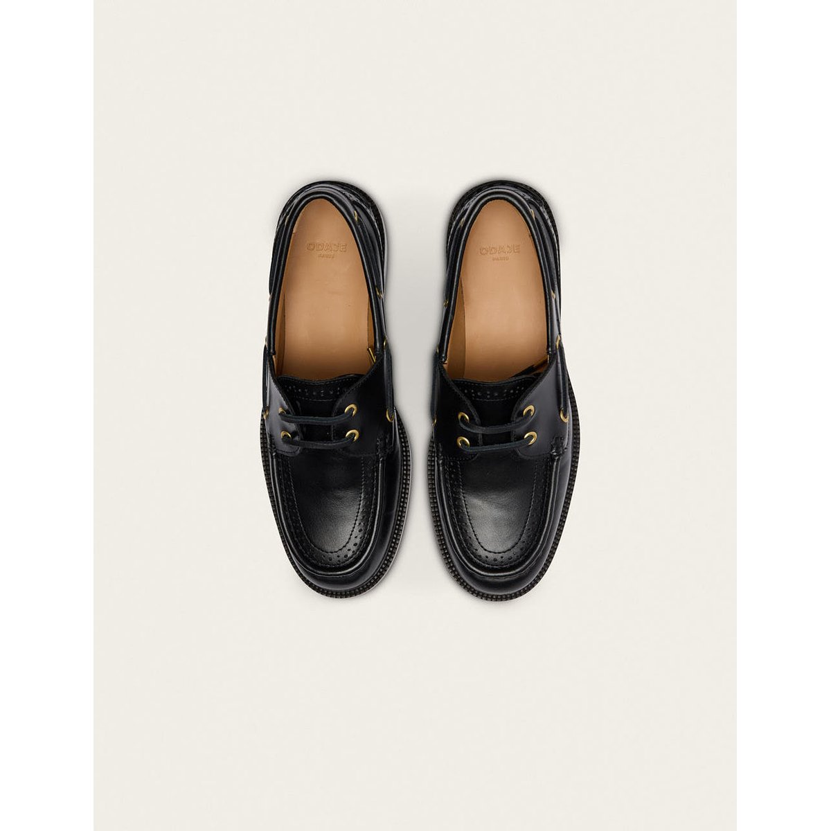 Derbies NIZA cuir noir, ODAJE
