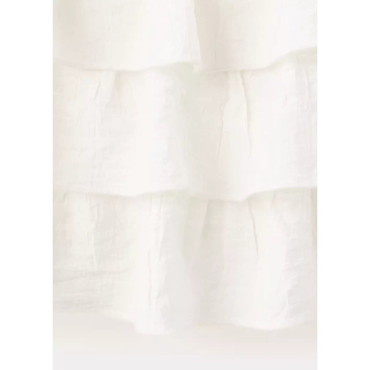 Jupe courte à volants blanc cassé, MANGO TEEN